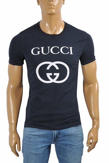 GUCCI cotton T-shirt with front print #252 - Click Image to Close