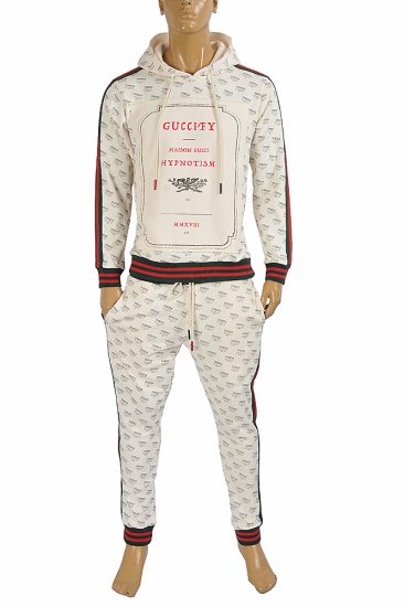GUCCI Men's jogging suit with hoodie 170 - Click Image to Close