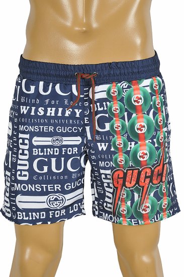 GUCCI logo print swim shorts for men 99 - Click Image to Close