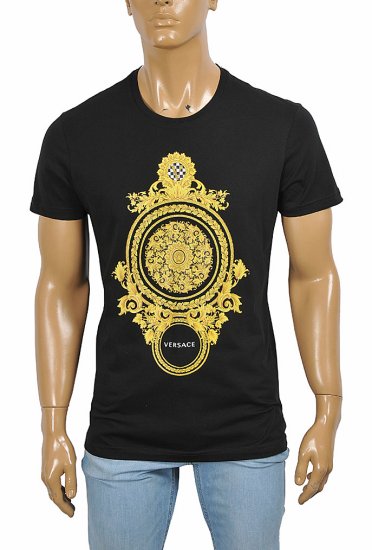 VERSACE men's t-shirt with front print 117 - Click Image to Close