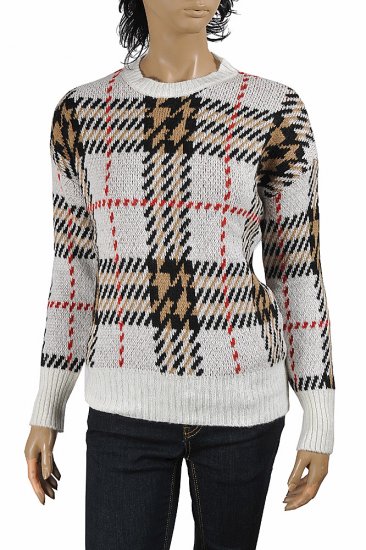 BURBERRY women's round neck knitted sweater 270 - Click Image to Close