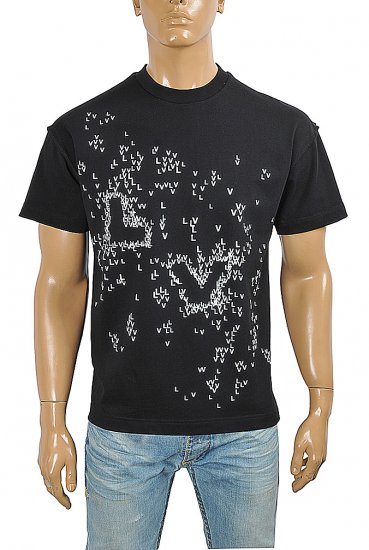 LOUIS VUITTON men's monogram print t-shirt 26 - Click Image to Close