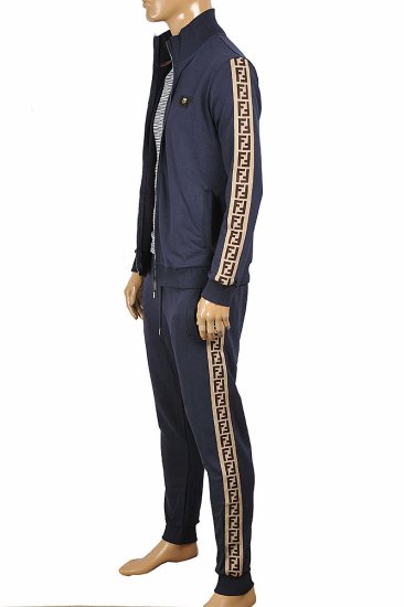 FENDI Men's Tracksuit In Navy Blue 4 - Click Image to Close