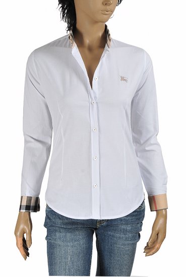 DF NEW STYLE, BURBERRY Ladies' Button Down Dress Shirt 276 - Click Image to Close