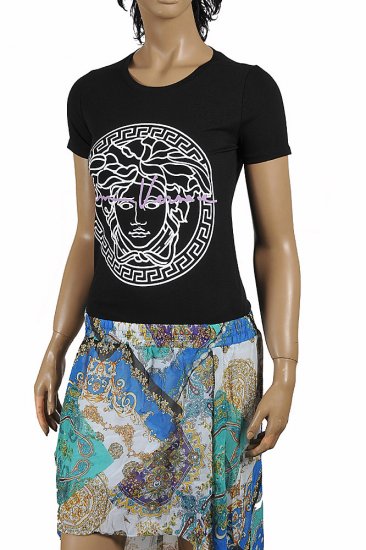 VERSACE Women's Medusa Print T-Shirt 132 - Click Image to Close