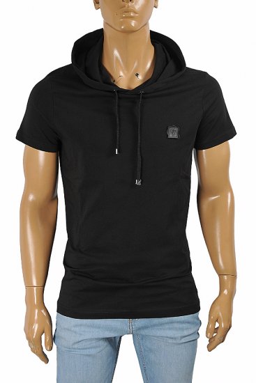 DOLCE & GABBANA men's hooded shirt with short sleeve 470 - Click Image to Close