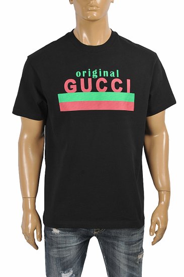 Original GUCCI print oversize men's t-shirt 283 - Click Image to Close