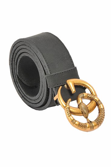 GUCCI Double G Snake Leather Buckle Belt 55 - Click Image to Close