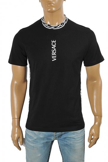 VERSACE Men's Front Print T-Shirt 134 - Click Image to Close