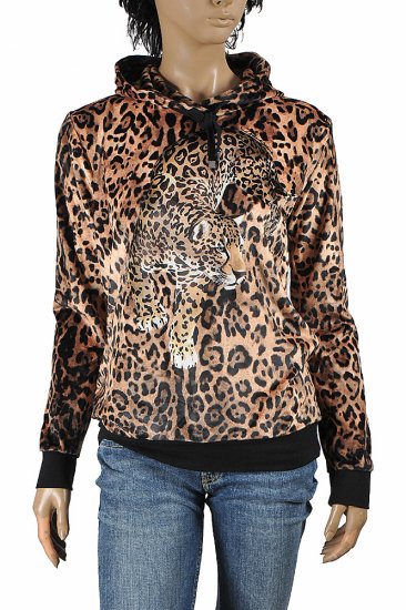 DOLCE & GABBANA women's leopard hoodie 251 - Click Image to Close