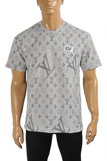 LOUIS VUITTON men's monogram print t-shirt 22 - Click Image to Close