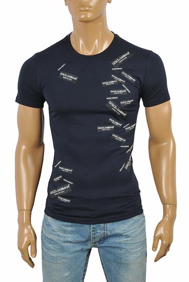 DOLCE & GABBANA t-hirt in navy blue color 257 - Click Image to Close