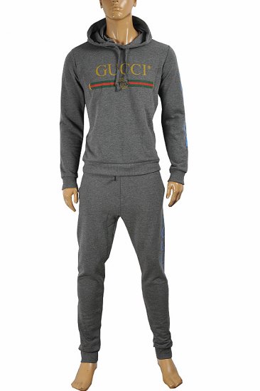 GUCCI men's zip up jogging suit, sport hoodie and pants 165 - Click Image to Close