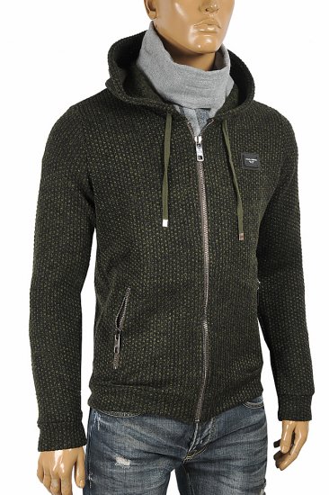 DOLCE & GABBANA warm knitted hooded jacket 428 - Click Image to Close