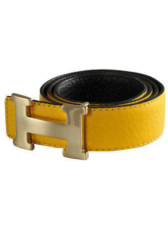 HERMES Men's Leather Reversible Belt #23 - Click Image to Close