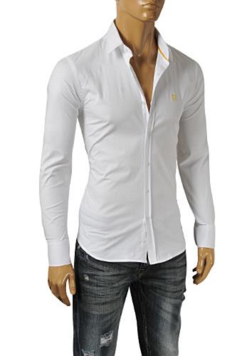FENDI Men's Button Down Shirt In White #14 - Click Image to Close