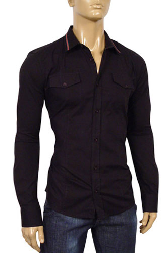 GUCCI Mens Dress Fitted Shirt #133 - Click Image to Close
