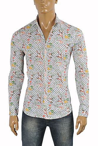 GUCCI Men's Cotton Dress Shirt #374 - Click Image to Close