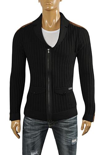 EMPORIO ARMANI Men's Knitted Zip Jacket #129 - Click Image to Close