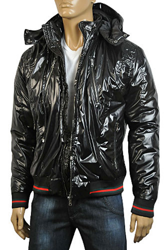 GUCCI Mens Warm Hooded Jacket #77 - Click Image to Close
