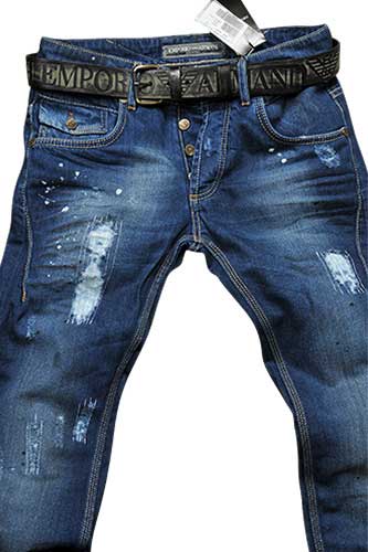 EMPORIO ARMANI Men's Jeans With Belt #109 - Click Image to Close