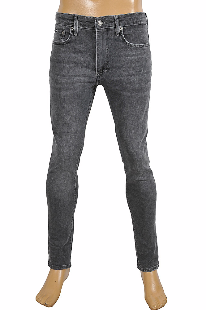 DOLCE & GABBANA Men Slim Fit Jeans In Gray 188 - Click Image to Close