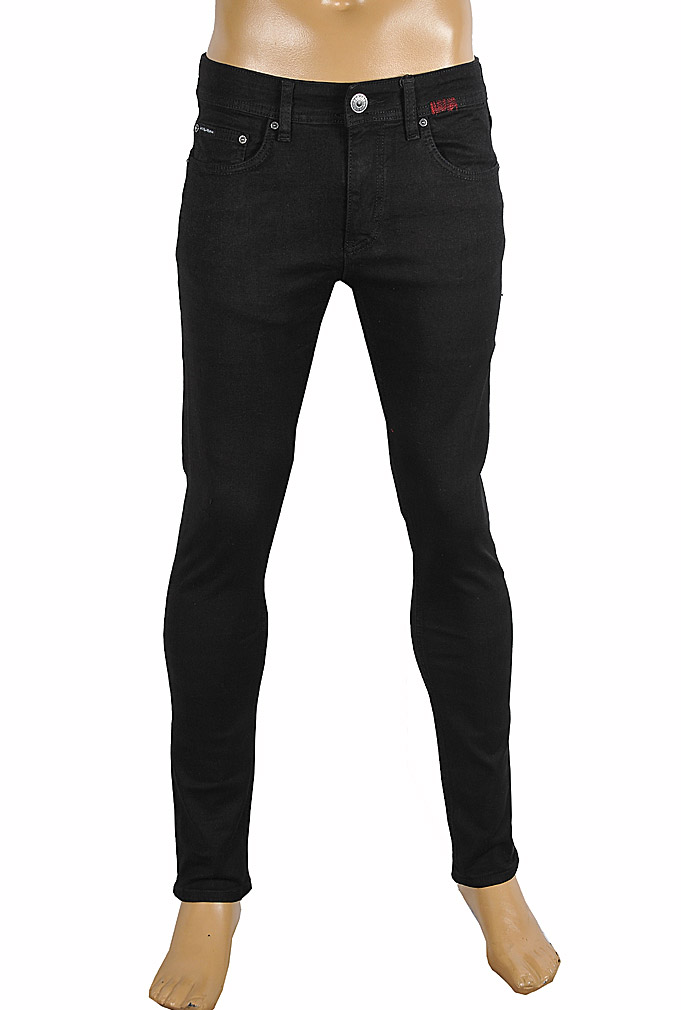 DOLCE & GABBANA Men Slim Fit Jeans In Black 190 - Click Image to Close