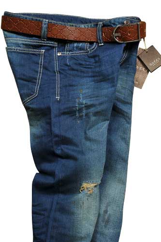 GUCCI Men's Jeans With Belt #70 - Click Image to Close