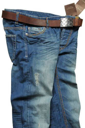 GUCCI Men's Jeans With Belt #73 - Click Image to Close