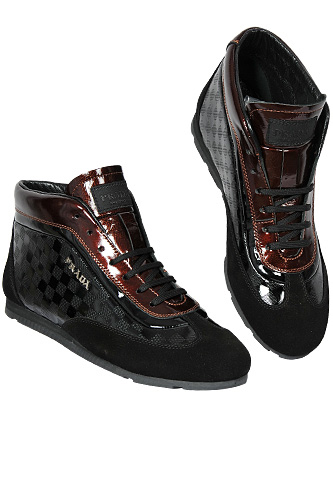 PRADA Men's High Leather Shoes #236 - Click Image to Close