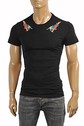 GUCCI Cotton T-Shirt With Embroideries #212 - Click Image to Close