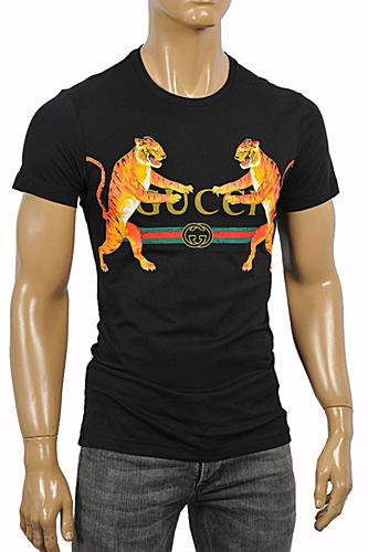 GUCCI Men's Tiger print jersey T-shirt #219 - Click Image to Close