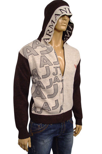 EMPORIO ARMANI Mens Hooded Warm Sweater #112 - Click Image to Close