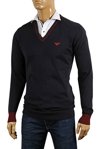 EMPORIO ARMANI Men's V-Neck Sweater #157 - Click Image to Close