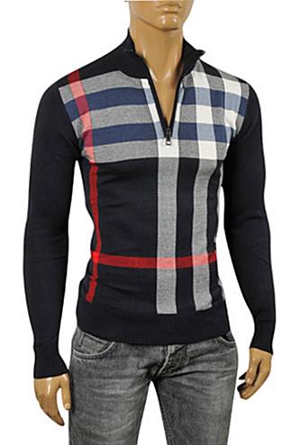 BURBERRY Men's Zip Sweater #172 - Click Image to Close