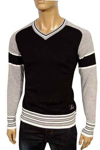 DOLCE & GABBANA Knitted V-Neck Sweater #151 - Click Image to Close