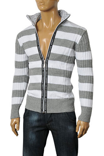 DOLCE & GABBANA Men's Knit Zip Up Sweater #190 - Click Image to Close