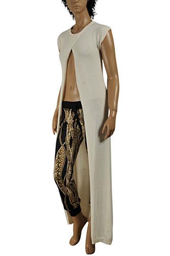 ROBERTO CAVALLI long sleeveless knitted dress/cover with opening - Click Image to Close