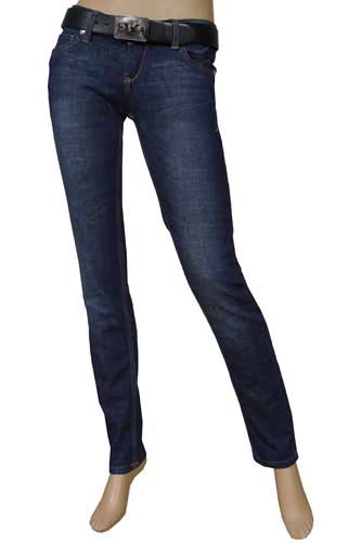 EMPORIO ARMANI Ladies Slim Fit Jeans With Belt #75 - Click Image to Close