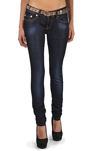 GUCCI Ladies' Skinny Fit Jeans With Belt #84 - Click Image to Close