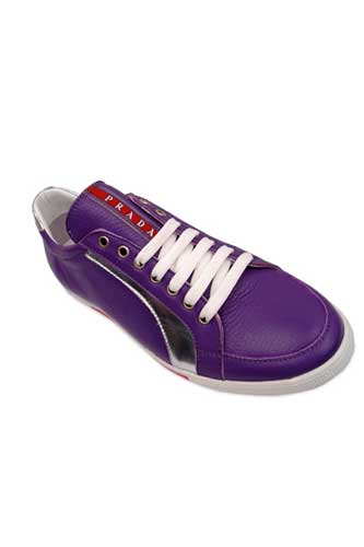 PRADA Ladies Leather Sneakers Shoes #121 - Click Image to Close