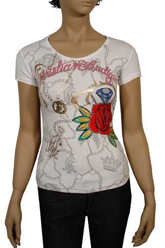CHRISTIAN AUDIGIER Multi Print Lady's Top #75 - Click Image to Close