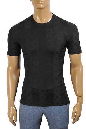 LOUIS VUITTON men’s monogram t-shirt in black 23 LOUIS VUITTON men’s monogram t-shirt in black 23
