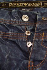 EMPORIO ARMANI Mens Crinkled Jeans #90