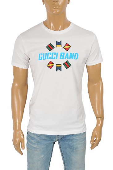 GUCCI cotton T-shirt with front print 271 - Click Image to Close