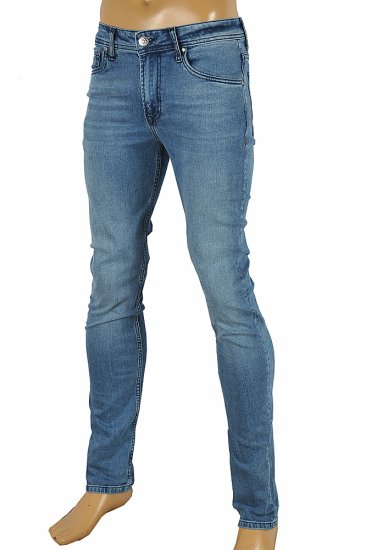 GUCCI Men's fitted stretch jeans with Snake Embroidery #96 - Click Image to Close