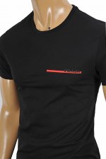 PRADA Men's cotton t-shirt with front logo appliquÃ© 109