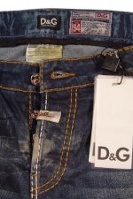 DOLCE & GABBANA Mens Washed Jeans #148