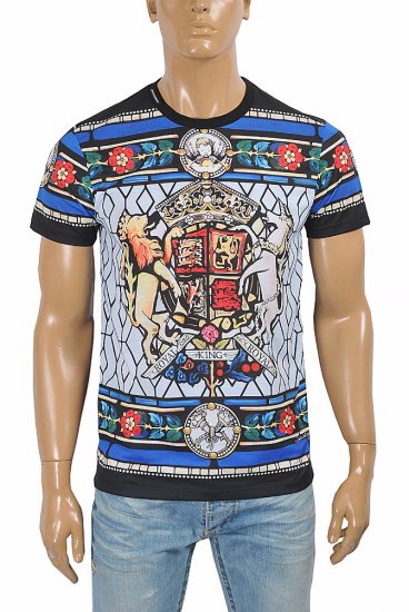 DOLCE & GABBANA men's t-shirt with multiple print 266 - Click Image to Close