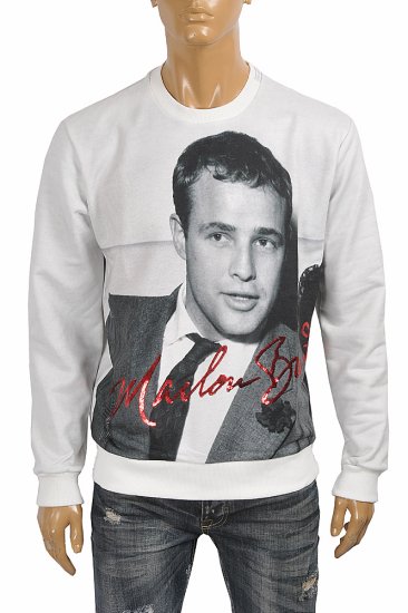 DOLCE & GABBANA men's sweatshirt with front print 255 - Click Image to Close